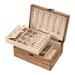 Millwood Pines Wood Jewelry Box + Wood/Fabric in Brown | 3.8 H x 9.5 W x 7 D in | Wayfair 8664FE2FF90546B393D181EE15EE92EC