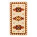 White 54 x 27 x 0.25 in Area Rug - Isabelline Mozella Oriental Handmade Rectangle 2'3" x 4'6" Wool/Area Rug in Red/Beige | Wayfair