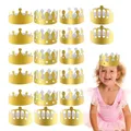 Chapeaux de fête de couronne de roi couronnes créatives en papier d'or chapeaux de couronne