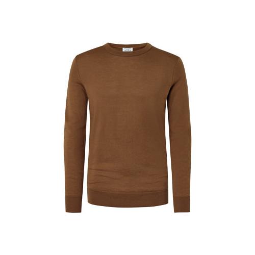 Merino-Pullover, cognac