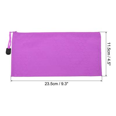 5pcs Waterproof Zipper File Bags, A6 Document Holders for Office