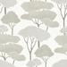Brown Umbrella Pines Peel and Stick Wallpaper