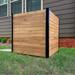 Wood Outdoor Privacy Fence Screen No-Dig Kit (2 Panels)