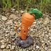 Yubatuo Halloween Decorations Halloween Zombies Vegetables Statue with Worm Vegetable Zombies Sculpture Rotten Carrot/Potato Ornaments Halloween Garden Zombies Figurine Craft Decoration