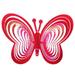 New Hanging Ornament Garden Butterfly Reflective Wind Chime Butterfly Wind Spinner Wind Catcher Rotating RED