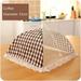 Jiyugala Pantry Organization and Storage Kitchen Folded Food Cover Hygiene Grid Style Kitchen Food Dish Cover Kitchenware