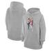 Women's G-III 4Her by Carl Banks Heather Gray Washington Nationals Baseball Girls Fleece Pullover Hoodie