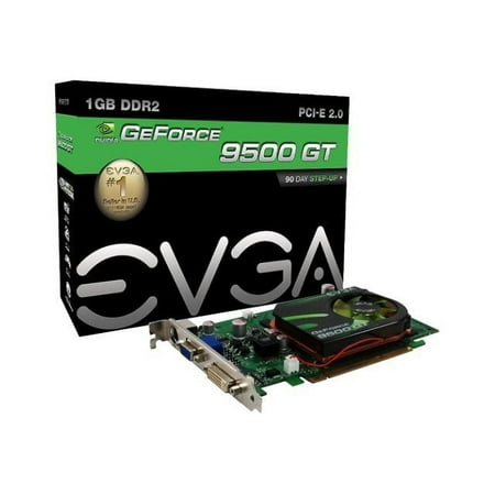 EVGA e-GeForce 9500 GT - Graphics card - GF 9500 GT - 1 GB DDR2 - PCIe 2.0 x16 - DVI D-Sub HDTV-out