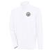 Men's Antigua White Pittsburgh Steelers Hunk Quarter-Zip Pullover Top