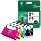 Greensky 950XL 951XL High Yield Ink Cartridges 4 Combo Pack Replacement for HP OfficeJet Pro 8600 8610 8620 8100 8630 8660 8640 8615 8625 276DW 251DW Printer (Black Cyan Magenta Yellow)