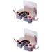 Clothes Rack 3pcs Wall Mount Clothing Rack Mop Clip Garage Home Kitchen Organizer Hook up Broom Holder Seamless Clothes Hanger