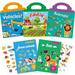 Reusable Sticker Books for Kids 5PCS Sticker Activity Book for Toddlers 1-3 Car Animal Ocean Zoo Farm Stickers Educational Toys Learning Books for Toddlers Girls Boys Birthday Christm