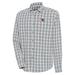 Men's Antigua Heather Gray/Charcoal Kansas City Chiefs Carry Long Sleeve Button-Up Shirt