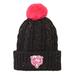 Youth Black Chicago Bears Nep Yarn Cuffed Knit Hat with Pom