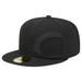 Men's New Era Black Cincinnati Reds Satin Peek 59FIFTY Fitted Hat