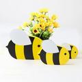 solacol Centerpiece Table Decorations Wedding Bee Day Decoration Centerpiece Table Decorations Natural Bee Theme Party Tiering Tray Decoration Home Shelf Decor Bee Party Centerpieces for Parties