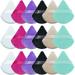 Makeup Powder Puff 18 pcs Triangle Powder Puff Curved Design Powder Puff for Face for Daily Makeup Contouring Under Eyes and Corners Makeup Tool (Colorful)