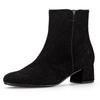 Stiefelette GABOR, Damen, Gr. 40, schwarz, Ziegenveloursleder, unifarben, elegant, Schuhe, Blockabsatz, Businesschuh, Ankleboots mit Best Fitting-Ausstattung