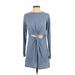Honey Punch Casual Dress: Blue Dresses - Women's Size Small