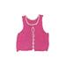 Sweater Vest: Pink Tops - Kids Girl's Size Medium