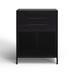 Birch Lane™ Nellie 3 Drawer 33.5" W Solid Wood Combo Dresser Wood in Black | 43.25 H x 33.5 W x 15.75 D in | Wayfair