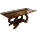 Regis Patrick Collection Lorraine 42" Rosa Morada Solid Wood Trestle Dining Table Wood in Brown | 31 H x 60 W x 42 D in | Wayfair TF-LOR-CON-60"