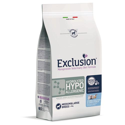 2kg Exclusion Diet Hydrolyzed Hypoallergenic Medium/Large Fisch & Maisstärke Hundefutter trocken