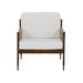 Lounge Chair - Wildwood Isle Upholstered Lounge Chair Wood in Brown/White | 32.5 H x 28 W x 34 D in | Wayfair 490618