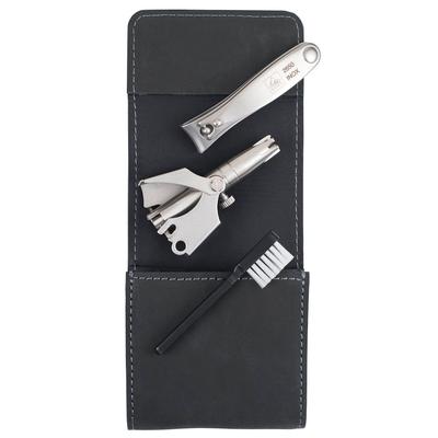 ERBE Maniküre Set Taschen-Etui Serie "Hunter", schwarz 3-tlg.