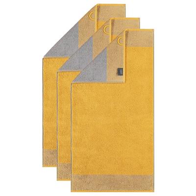 Cawö Handtuch 3er Pack 'Luxury Home Two-Tone' Curry Image