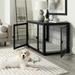 PETMAKER Furniture-Style Dog Crate with Double Doors and Cushion