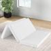 Portable Tri-fold Pack and Play Mattress Pad with Gel-Infused Memory Foam-White - 38" x 26" x 2"