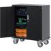 2 Door Tool Cabinets for Garage, Lockable Storage Cabinet, Locking Metal Storage Cabinet with Wheels, Rolling Tool Chest