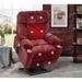 Dual Motor Power Lift Recliner, Fabric Recliner Sofa Chair for Elderly, 180° Lay Flat Recliner with Heat and Massage Fuctions