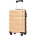 Quiet Spinner Wheels Luggage with TSA Lock Travel Suitcase, Rose Gold