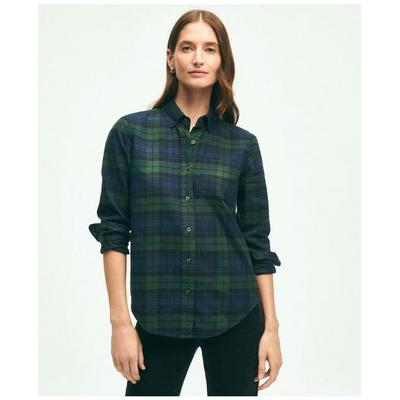 Brooks Brothers Women's Classic Fit Cotton Flannel...