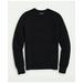 Brooks Brothers Men's 3-Ply Cashmere Crewneck Saddle Shoulder Sweater | Black | Size XL