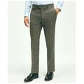 Brooks Brothers Men's Slim Fit Wool Twill Prince Of Wales Suit Pants | Blue/Brown | Size 38 30