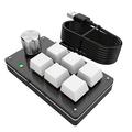 Carevas One hand Wired Keyboard Mechanical Keyboard USB Custom keyboard Macro Programmable keyboard 6 keys 1 knob