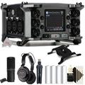 Zoom F6 6-Input / 14-Track Multi-Track Field Recorder with ZDM-1 Podcast Mic Pack
