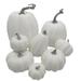 FRCOLOR 8pcs Harvest Artificial White Pumpkins Decorative Pumpkins Faux Foams Pumpkins