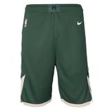 Youth Nike Hunter Green Milwaukee Bucks Icon Edition Mesh Performance Swingman Shorts