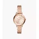 Fossil Outlet Women's Laney Three-Hand Rose Gold-Tone Stainless Steel Watch