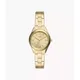 Fossil Outlet Women's Rye Three-Hand Date Gold-Tone Stainless Steel Watch