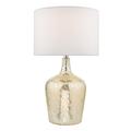 dar lighting LOL4232 Lolek Table Lamp Silver Glass with Shade