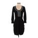 Nanette Lepore Casual Dress: Black Dresses - Women's Size Small