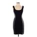 Bailey 44 Cocktail Dress - Sheath Scoop Neck Sleeveless: Black Print Dresses - Women's Size Small
