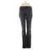 Barneys New York Jeans - Mid/Reg Rise Boot Cut Trashed: Black Bottoms - Women's Size 25 - Dark Wash