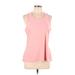 Adidas Active Tank Top: Pink Graphic Activewear - Women's Size Large