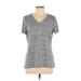 Adidas Active T-Shirt: Gray Activewear - Women's Size Large